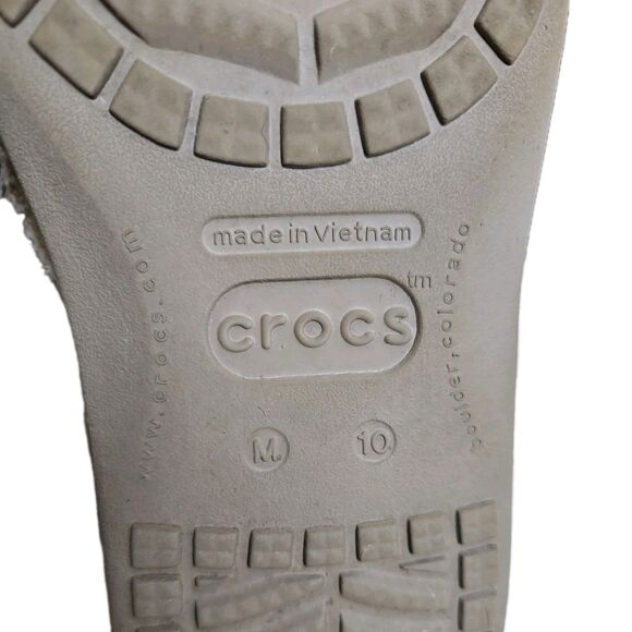 Crocs Venture Mens Santa Cruz Loafers Canvas Slip On Shoes Tan, Size 10 main image 5